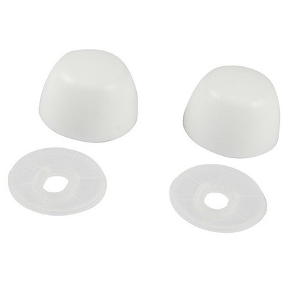 PPG 40531 for PlumbMaster Round Closet Bolt Cap (Pair), White
