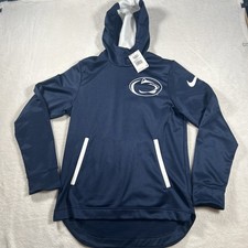 Men's Small Nike Navy Penn State Nittany Lion 2-Hit Performance Pullover Hoodie