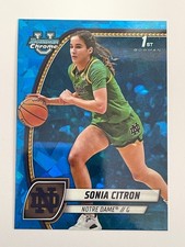 2024-25 Bowman University Chrome Sapphire Notre Dame Sonia Citron 1st #64