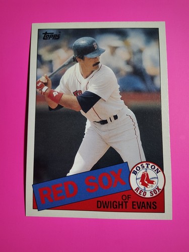 Dwight Evans #33 1985 Topps Super card