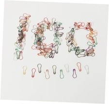 100 Pieces Metal Stitch Markers for Crocheting, 0.87 Inch Colorful Assorted 2