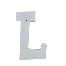Wood Wall Letter L 9" White Farmhouse Home Decor Craft Project Hobby Lobby DIY