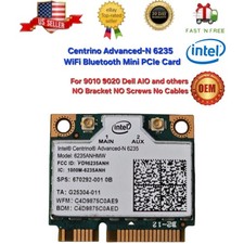 Intel Centrino Advanced-N 6235 WiFi Bluetooth Mini PCIe Card 6235ANHMW 9010 9020