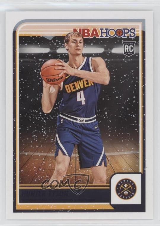 2023-24 Panini NBA Hoops Rookies Purple Winter Hunter Tyson #259 Rookie RC 0x3f