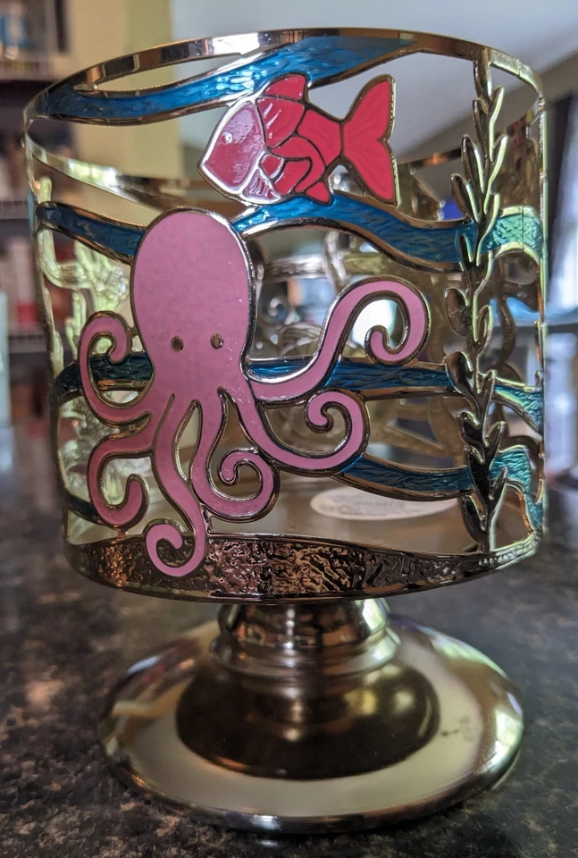 Pedestal bajo el mar Bath & Body Works - Sealife - Portavelas Ocean 3 Mechas Foto 3 de 4