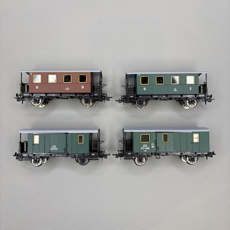 Coffret Roco 6200190 de 4 voitures kkStB époque I échelle HO 1/87 - 3