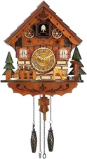 Cuckoo Clock Handcrafted Traditional Black Forest Wood Clock Wall Decor
