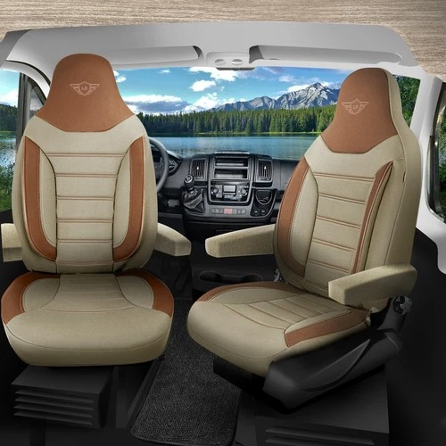Tailored Seat Covers For Fiat Ducato Camper van 2014-2026 Lacoste Premium Fabric