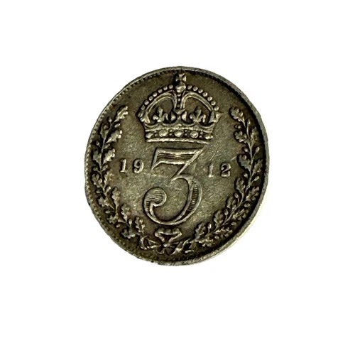 1912 George V Threepence — photo from the most recent tracked eBay sale