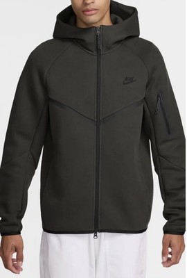 NIKE TECH FLEECE FULL-ZIP HOODIE SEQUOIA Men (HV0949 356), SZ SM