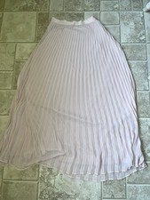 Express Small Midi Pleated Skirt Flowy Soft Pink