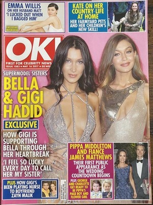 OK! Magazine May 16 2017 Issue 1083 Bella&Gigi Pippa&James Kate on Country Life