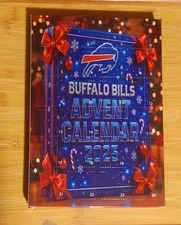Buffalo Bills 2025 Football Advent Calendar 24pc 2D Collectible Ornament Set
