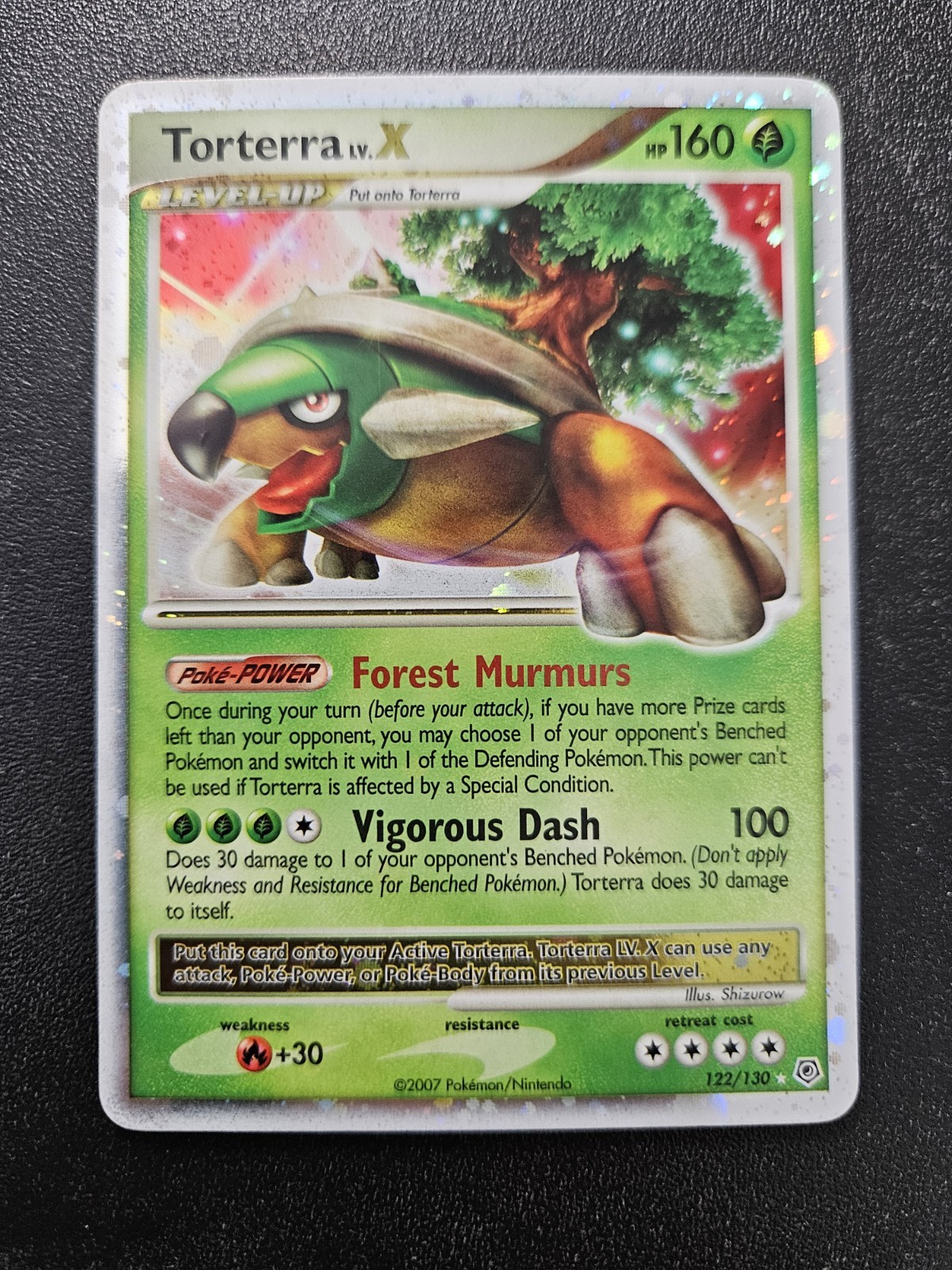 Pokemon Diamond & Pearl Torterra LV X Ultra Rare Holo 122/130 NEAR MINT