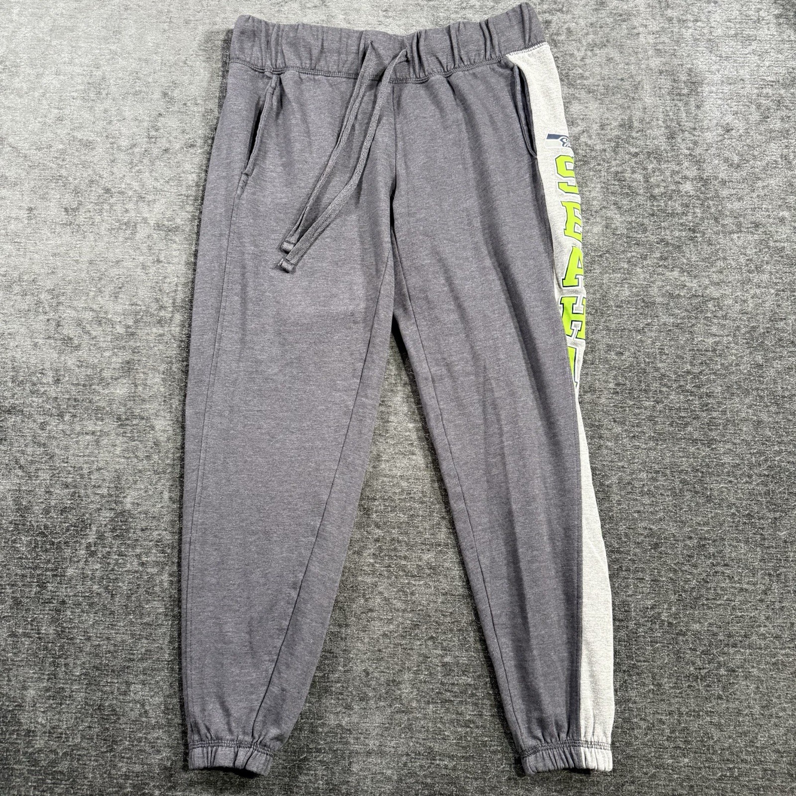 NFL Team Apparel Seattle Seahawks Women’s Gray Sweatpants Jogger Size Medium