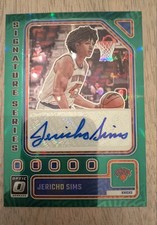2023-24 Panini Optic - Signature Series Jericho Sims #SS-SMS Green Prizm