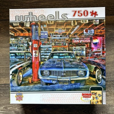 Master Pieces Wheels Collection  750 Piece Puzzle Classic Cars NEW