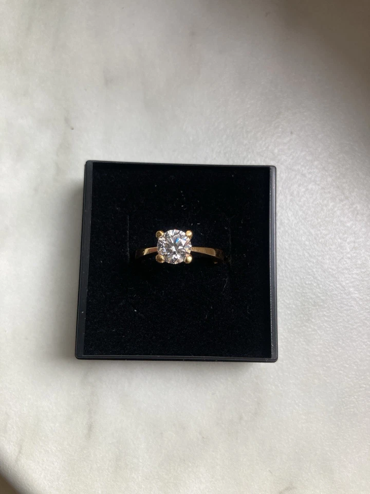 1ct Synthetisch Hergestellt Diamant in 18K Gold - Bild 3 von 4