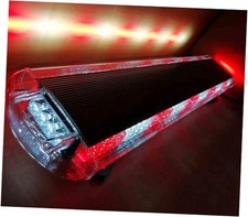 88-led Cob Roof Top Emergency Warning Strobe Light Bar For Trucks 47 Whitered