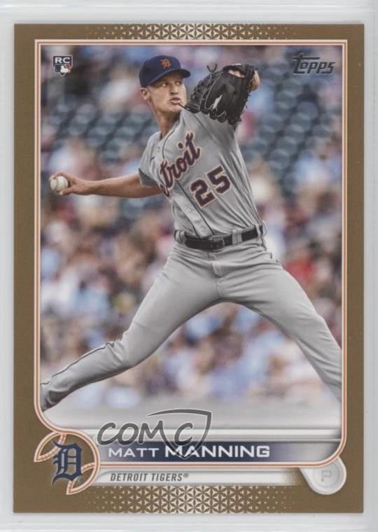 2022 Topps Series 1 Gold 1177/2022 Matt Manning #31 15z9