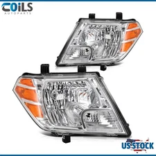 Fits Nissan Fits Frontier 2009-2019 Headlights Assembly Pair Clear Lens Headlamp