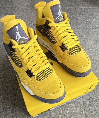 Air Jordan 4 Retro Herren Sneaker Gelb CT8527-700 EU 43 / US 9.5