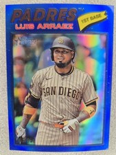 2026 Topps Heritage LUIS ARRAEZ #/150 BLUE CHROME REFRACTOR Padres 293