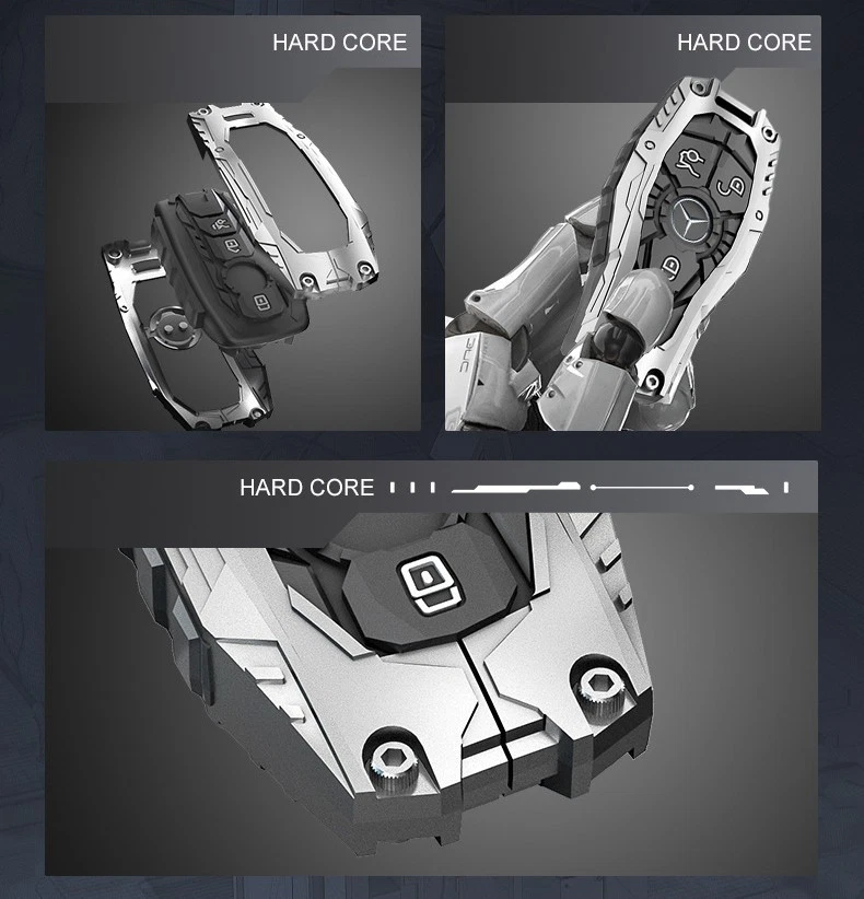 Funda llave AMG aleación zinc para Mercedes-Benz W176 W163 W211 W212 W221 W220 Foto 3 de 4