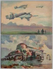 WW2 Tank and Mitsubishi G3M Bombers Japan Army military postcards u1