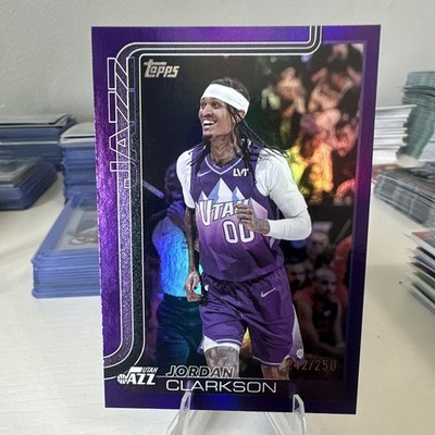 2025-26 Topps Flagship - Jordan Clarkson #132 Purple Rainbow /250 Color Match