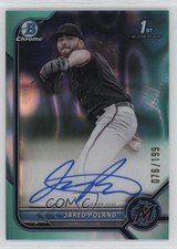 2022 Bowman Draft Chrome Pick Aqua Lava Refractor 76/199 Jared Poland Auto 18t1