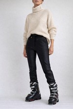Vintage Fera Stirrup Ski Pants Women  s 16L Black Stretch High Rise Y2K