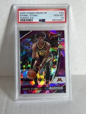 DANIEL OTURU PURPLE ICE /149 2020 Panini Prizm DP PSA 10 ROOKIE