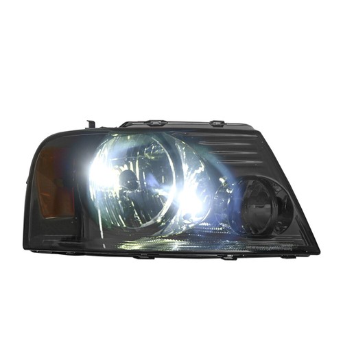 Pair LH & RH Headlights Assembly for 2004-2008 Ford F150 Pickup Black Housing - Picture 7 of 9
