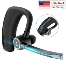Bluetooth Headset Wireless Earpiece Business Earphone w/ Microphone for Driving