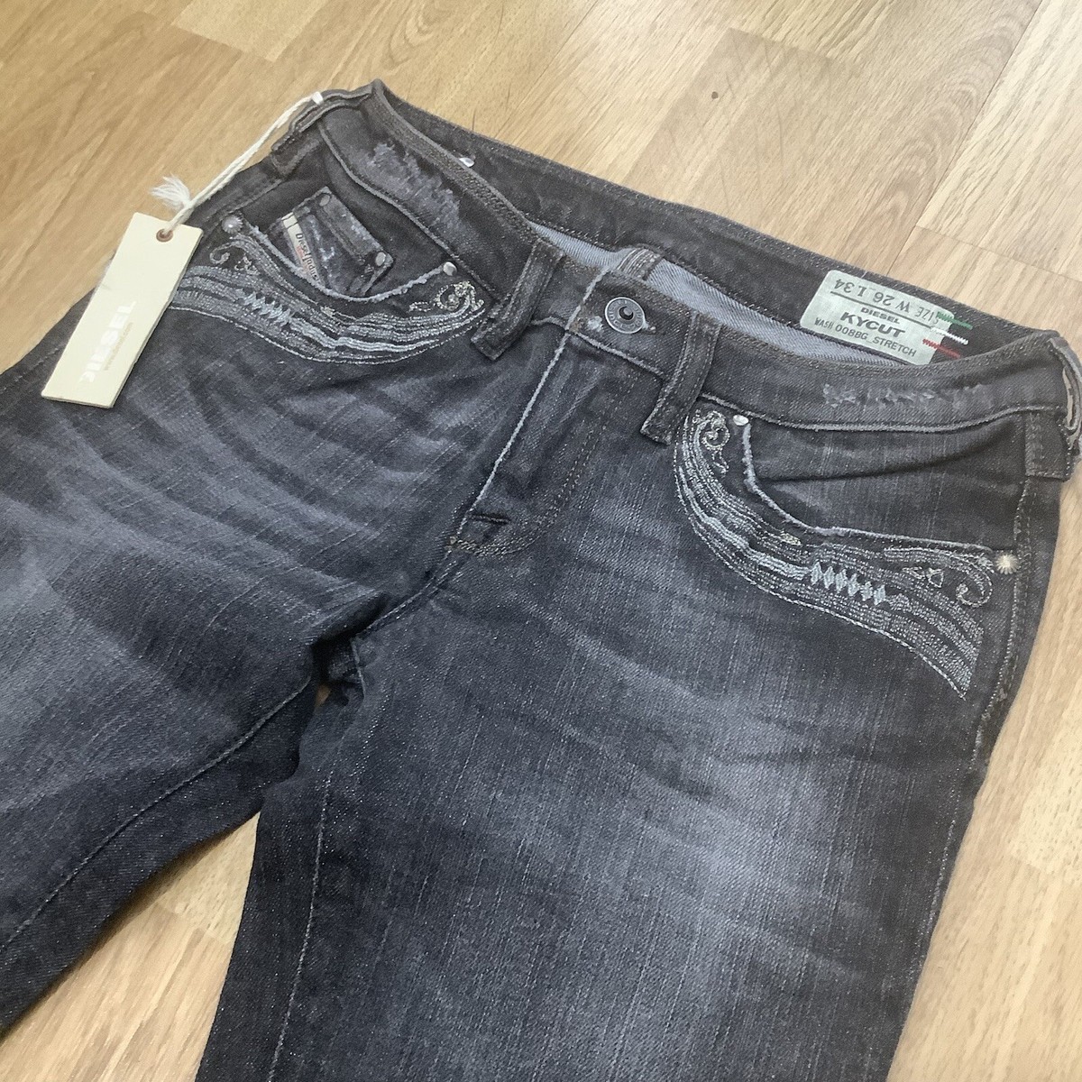 Vintage Diesel Bootcut Stretch Denim Jeans Y2K Deadstock New With Tags  30L