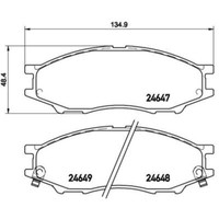 Brembo BremsbeläGe Bremsbelagsatz FüR Nissan Almera II Hatchback N16