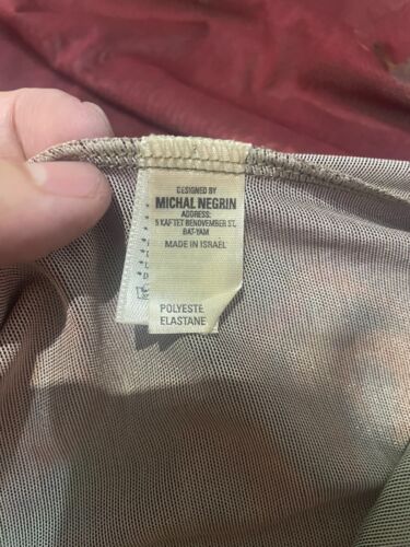 Kleid Michal Negrin Retro Blumen Made in Israel sehr selten Sammlerstück - Bild 10 von 13