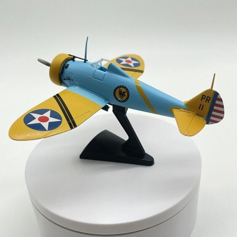 1:63 Boeing P-26 Peashooter Fighter Aircraft Model Diecast Military Collection - Image 4 of 4