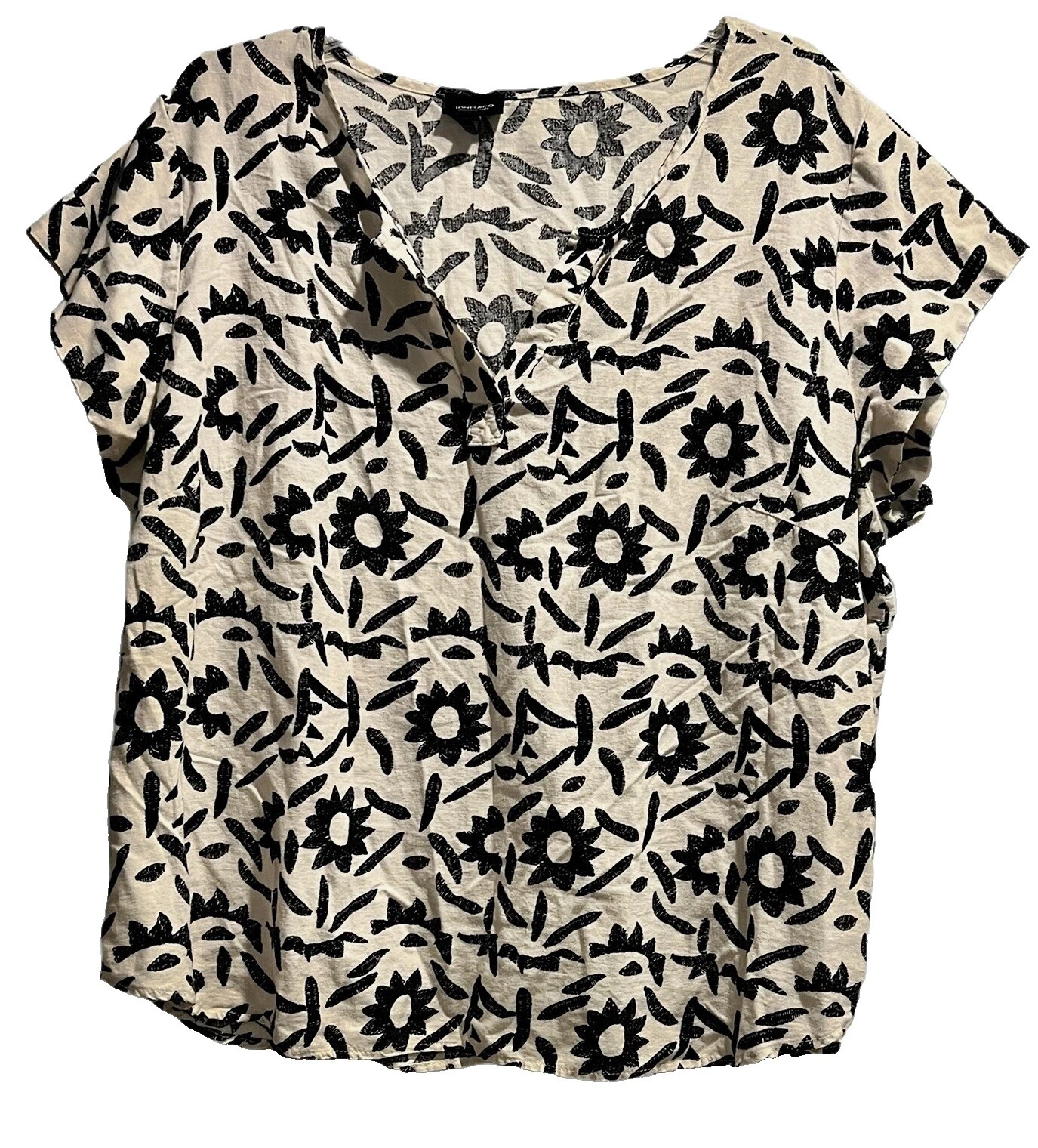 Jones New York Linen Casual Floral Tops for Women