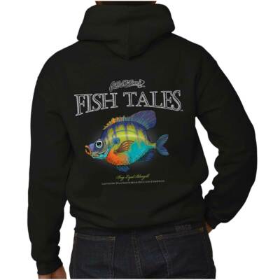Gill McFinn's Fish Tales Bug Eyed Bluegill Hoodie Hooded Sweatshirt Men Women