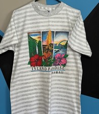 Vintage Island Paradise Hawaii  T-Shirt Single Stitch Made In USA Size XL