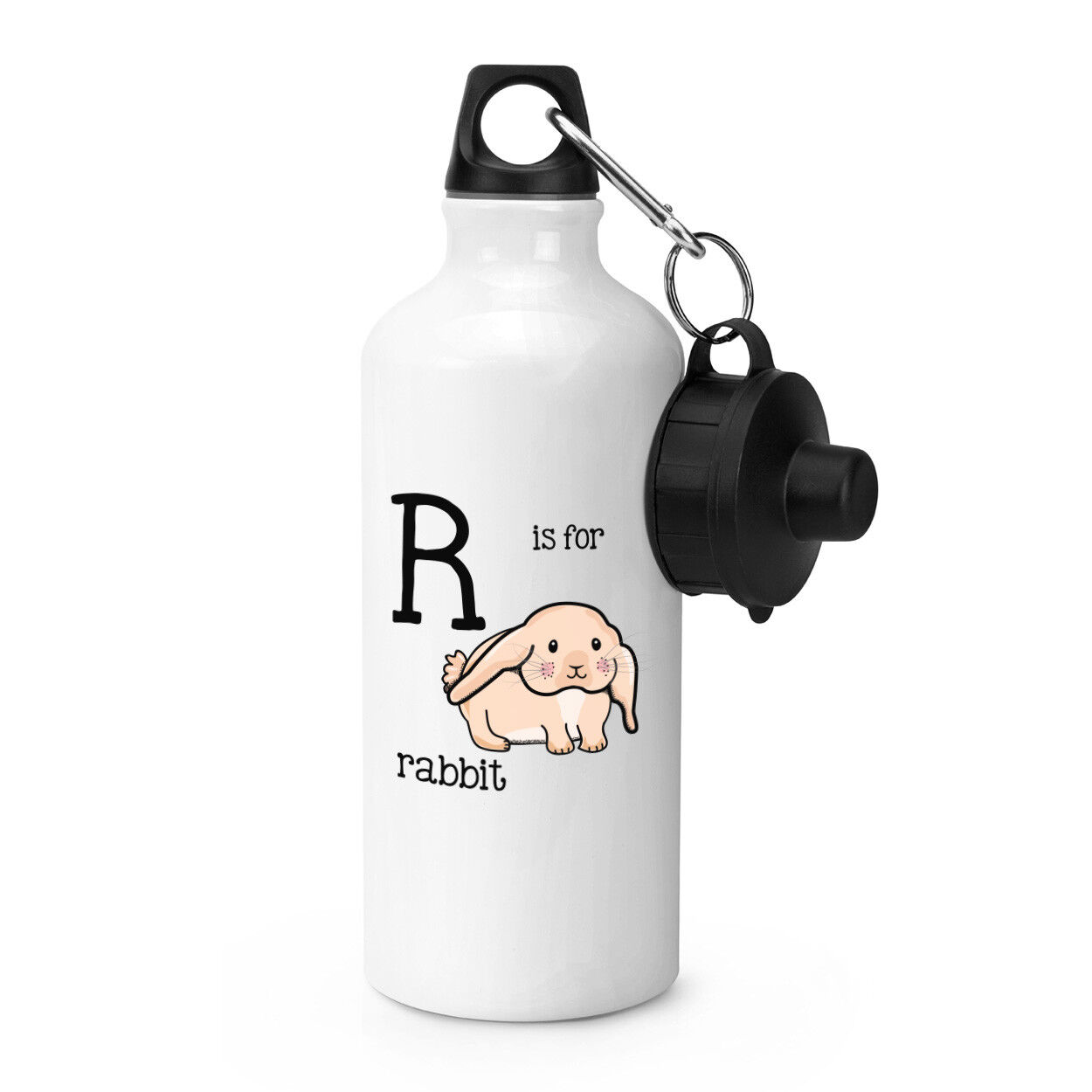 Letter R is for Rabbit Sports Bottle Alphabet drinks camping fla