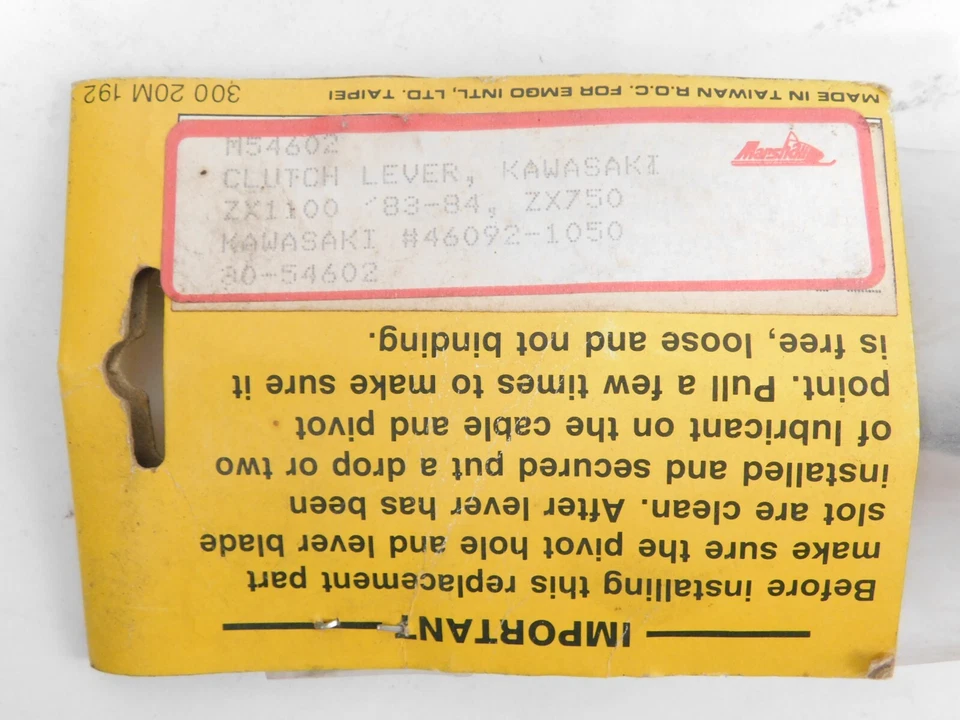 Palanca de embrague negra Emgo 30-54602 Kawasaki ZX600 ZX700 VN700 ZX1100 46092-1050 Foto 3 de 3