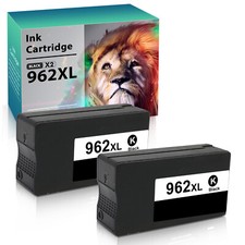 2PK 962XL Black Ink for HP 962 OfficeJet Pro 9010 9015 9019 9016 9018 9020 9025