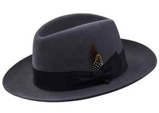 SELENTINO GIN0 7 FUR FELT FEDORA SUEDE DRESS ...