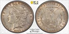 1886 P $1 MORGAN SILVER DOLLAR PCGS AU55 Protected by Gold Shield & TrueView