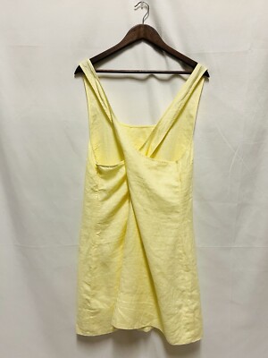 Madewell Cross-Back A-Line Mini Dress in Linen Size 16 NWT | eBay