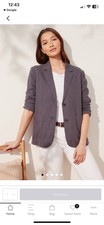 The White Company Linen Blazer Size 12