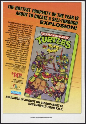 Teenage Mutant Ninja Turtles - Original 1988 Trade AD / ADVERT_ TMNT ...